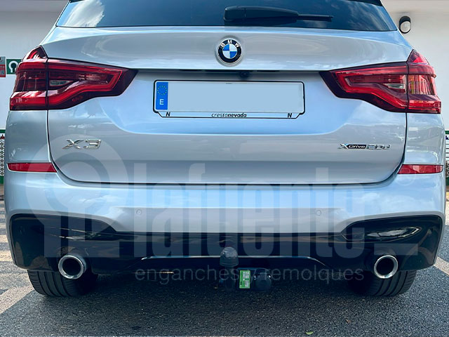 avec rotule fixe col de cygne&nbsp;Attelage voiture EE0385B pour BMW X3 SUV 2018