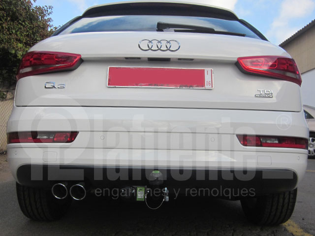 avec rotule démontable sans outils horizontal (RDSOH)&nbsp;Attelage voiture EE1407 pour AUDI Q3 Type 8U 2015